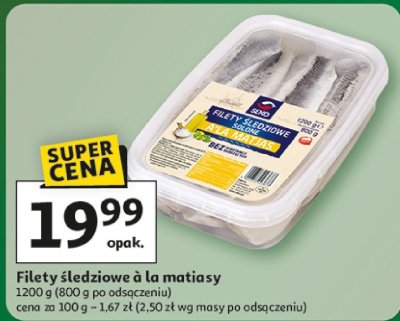 Filety śledziowe à la matiasy promocja w Auchan