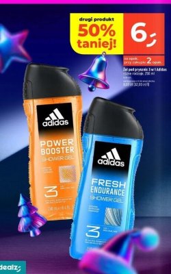 Żel pod prysznic Adidas Power Booster 3 w 1 250ml promocja w Dealz