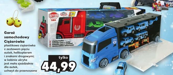 Garaż samochodowy ciężarówka promocja
