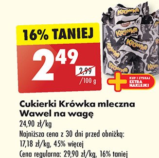 Cukierki WAWEL KRÓWKA KAKAOWA promocja w Biedronka