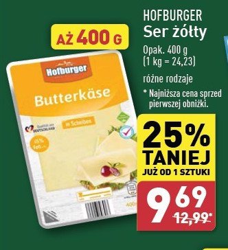 Ser butter-kase Hofburger promocja