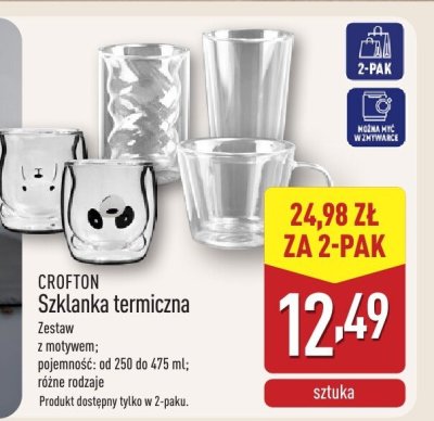 Szklanka termiczna Crofton promocja w Aldi