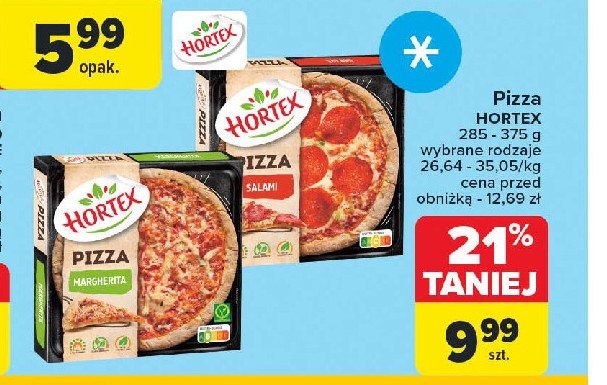 Pizza margherita Hortex promocja