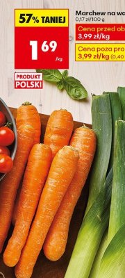 Marchew na wagę promocja w Biedronka
