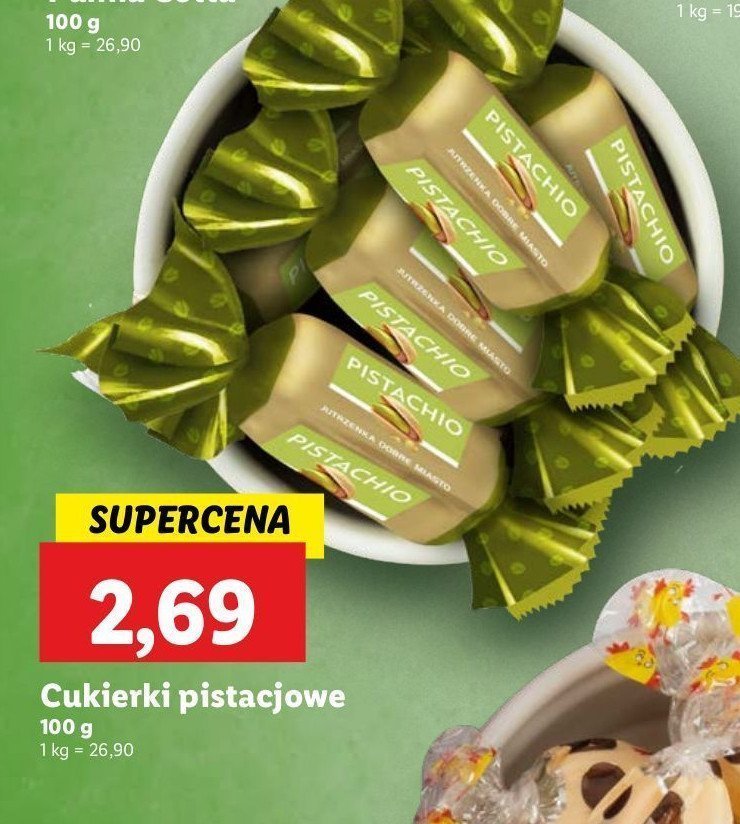 Cukierki pistacjowe promocja