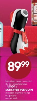 Masażer intymny SATISFYER PENGUIN promocja w Super-Pharm