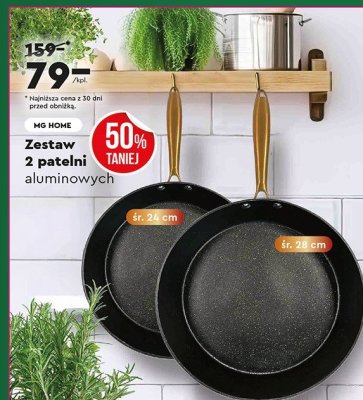 Zestaw 2 patelni aluminiowych promocja w Biedronka