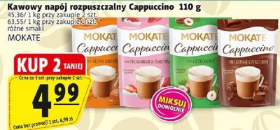 Kawowy napój rozpuszczalny Cappuccino MOKATE promocja w Prim Market
