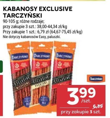 Kabanosy Exclusive Tarczyński promocja w Stokrotka