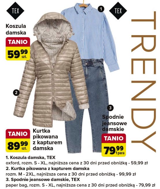 Koszula damska rozm. s-xl Tex promocja