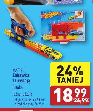 Samochód z wyrzutnią Hot wheels promocja