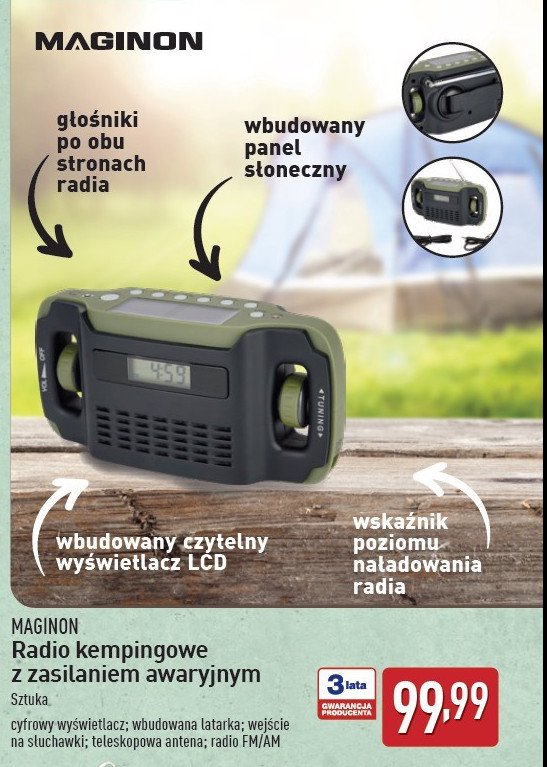 Radio kempingowe Maginon promocja