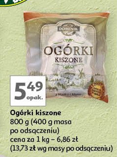 Ogórki kiszone Dominik promocja