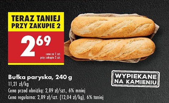 Bułka paryska promocja w Biedronka