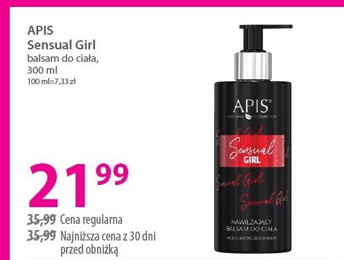 Balsam do ciała sensual girl APIS NATURAL COSMETICS promocja w Hebe