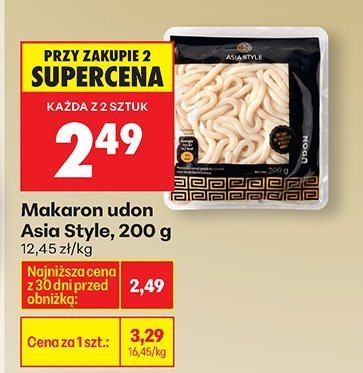 Makaron udon Asia Style, 200 g promocja w Biedronka