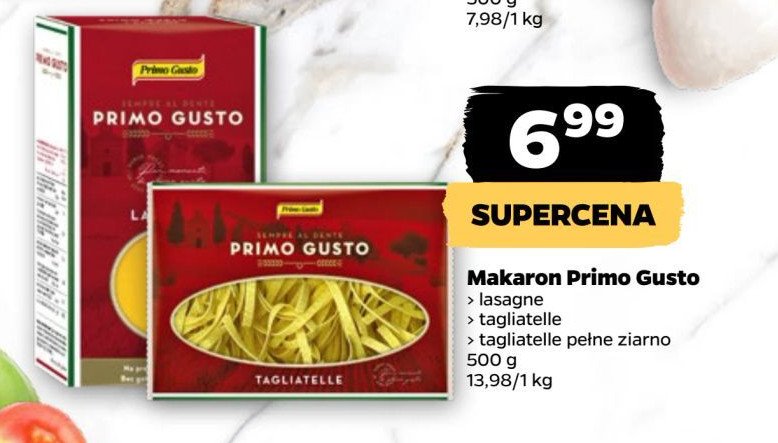 Makaron lasagne Primo gusto promocja