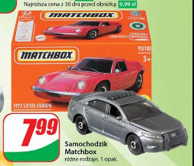 Samochodzik Matchbox promocja