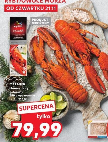 Homar gotowany Myfood promocja w Kaufland