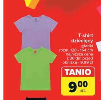 T-shirt dziecięcy rozm. 128-164 cm promocja