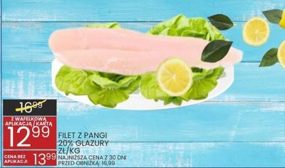 Filet z pangi 70% glazury promocja w Wafelek