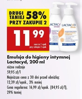 Emulsja do higieny intymnej 艂agodz膮ca Lactacyd femina promocja