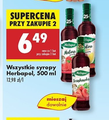 Syrop malina z cytryną Herbapol promocja
