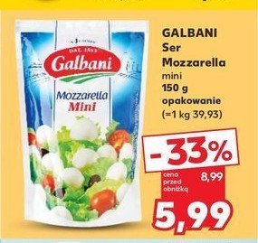 Ser mozzarella mini Galbani promocja