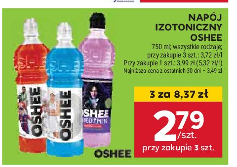 Nap贸j izotoniczny czerwona pomara艅cza Oshee promocja