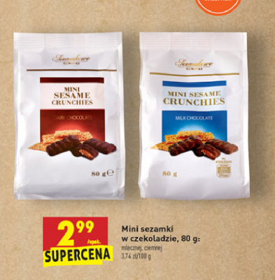 Sezamki mini w ciemnej czekoladzie Sezamkowe nowinki promocja