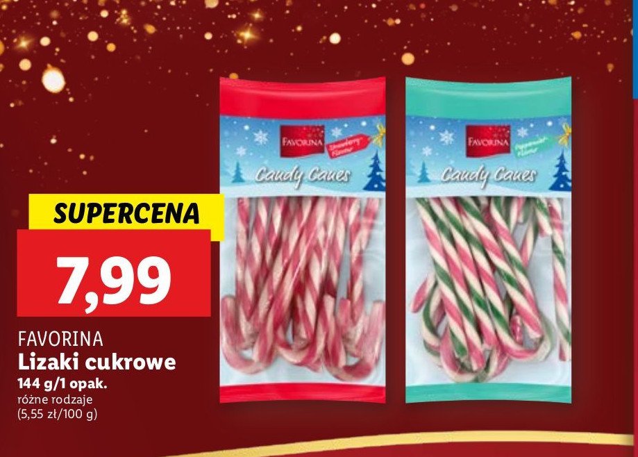 Lizaki cukrowe Favorina promocja