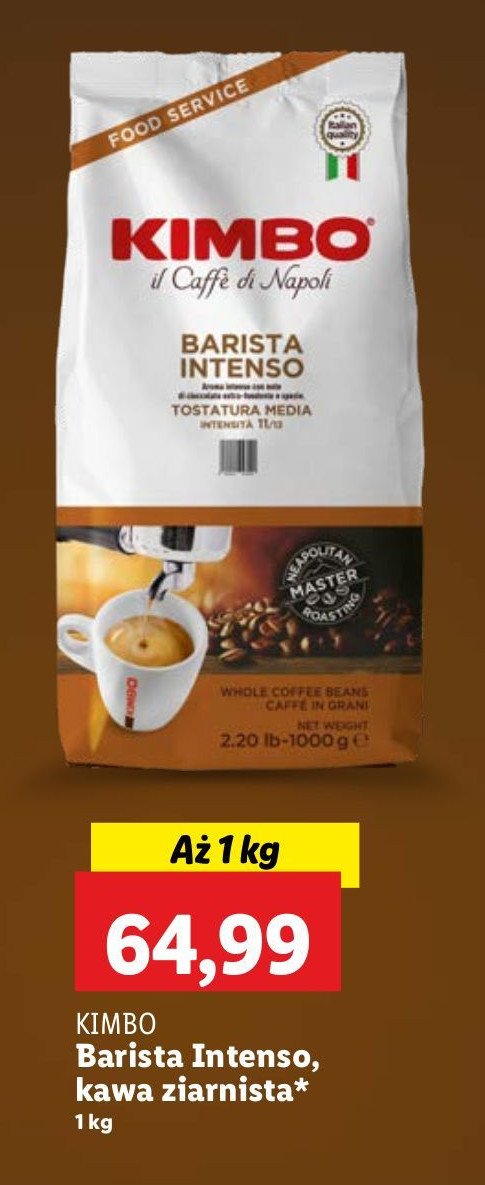 Kawa barista intenso Kimbo promocja