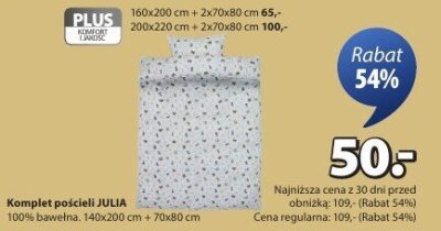 Komplet pościeli JULIA promocja w Jysk