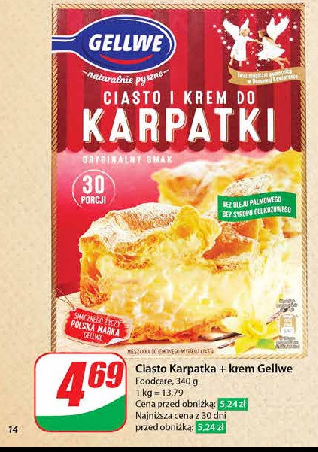 Ciasto karpatka z kremem Gellwe promocja