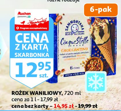 Lody croccantino SAMMONTANA CINQUESTELLE promocja