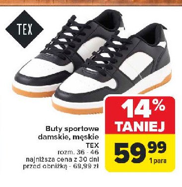 Buty sportowe męskie Tex promocja w Carrefour