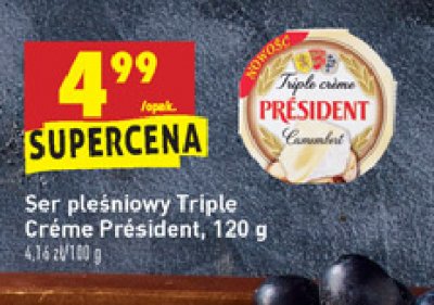 Ser camembert triple creme President promocja
