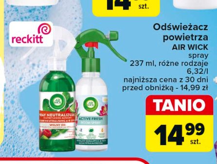 Odświeżacz powietrza fresh dew & white jasmine Air wick promocja