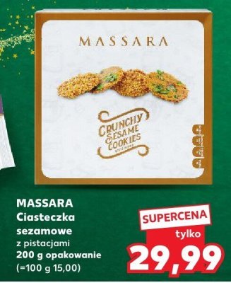 Ciasteczka sezamowe z pistacjami Massara 200g  promocja w Kaufland