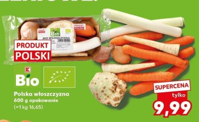Warzywa polska włoszczyzna 600 g opakowanie (=1 kg 16,65) promocja w Kaufland