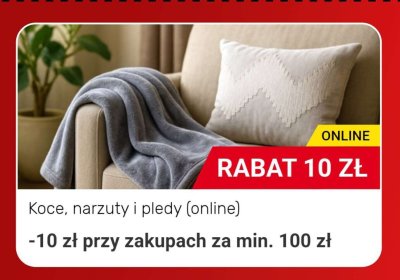 Koc dwustronny sherpa 150 x 200 cm promocja w Bricomarche