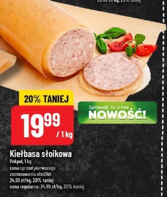 Kiełbasa słoikowa Pekpol promocja w POLOmarket