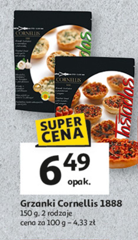 Grzanki tostados z czosnkiem i pietruszką Cornellis promocja w Auchan