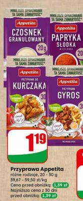 Przyprawa do kurczaka promocja w Dino