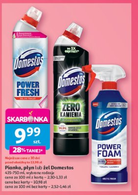 Żel do wc lime Domestos zero kamienia promocja