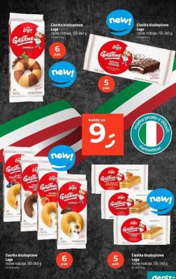 Ciastka biszkoptowe Lago Gastone Ciambelle różne rodzaje 135-240g promocja w Dealz
