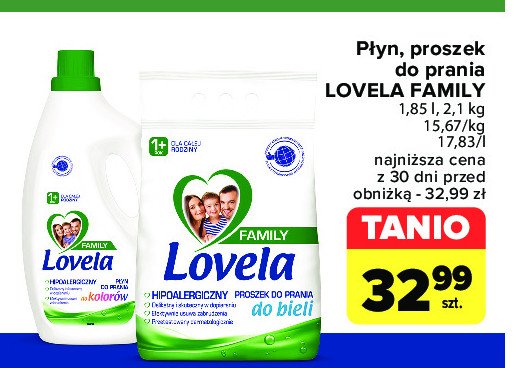 Płyn do prania kolorów family Lovela promocja