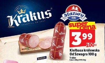 Kiełbasa królewska Od Szwagra 100 g Krakus promocja w TOPAZ