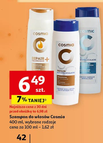 Szampon expert repair do włosów zniszczonych Cosmia promocja