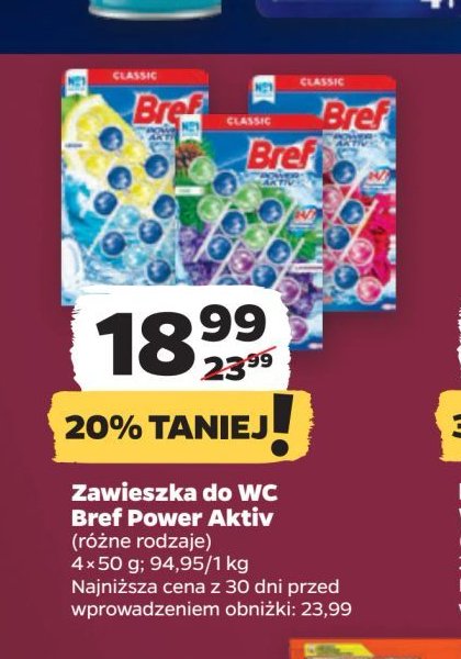 Zawieszka do wc lemon Bref power aktiv promocja